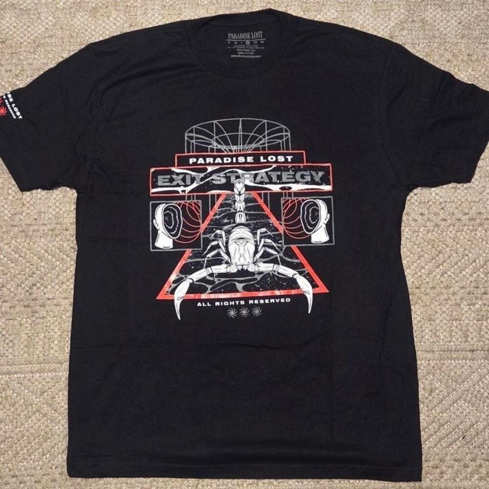 Paradise Lost “Exit Strategy” Graphic Tee Black Size XL NWOT